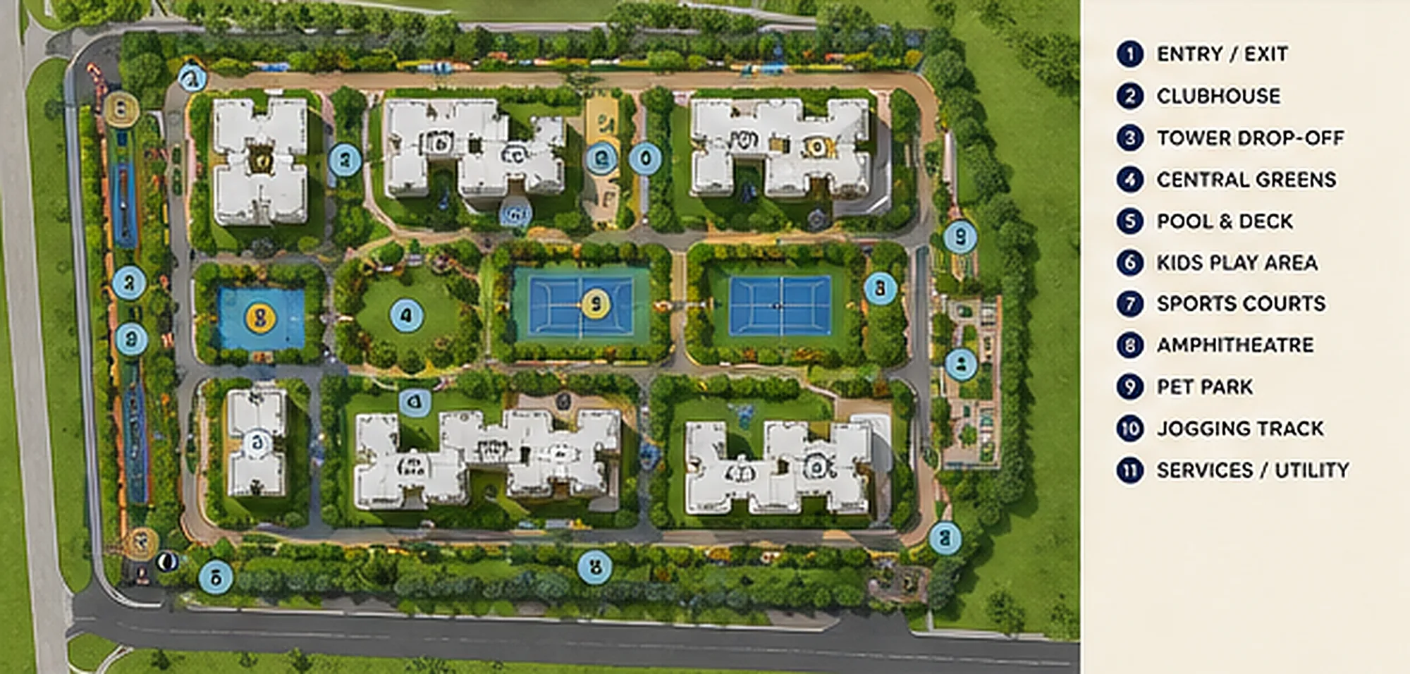 Artist's impression of the Lodha Hoskote township master plan