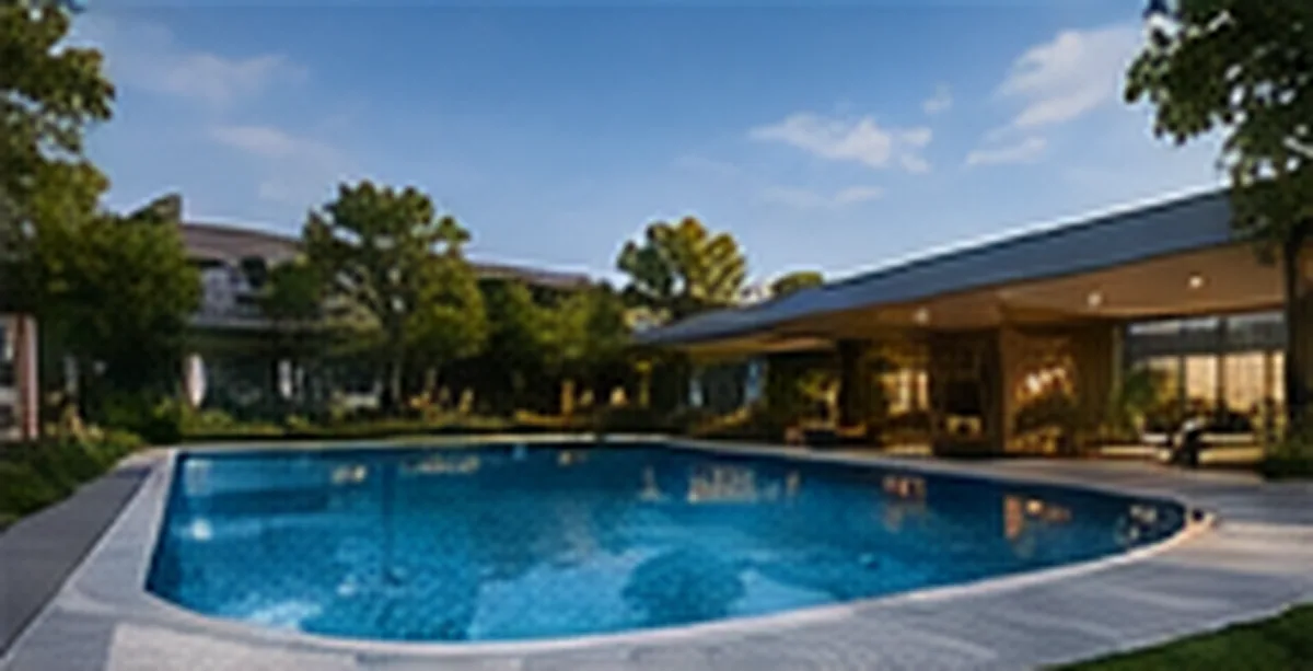 Artist's impression of the Lodha Hoskote swimming pool